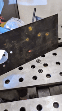 welding process up close