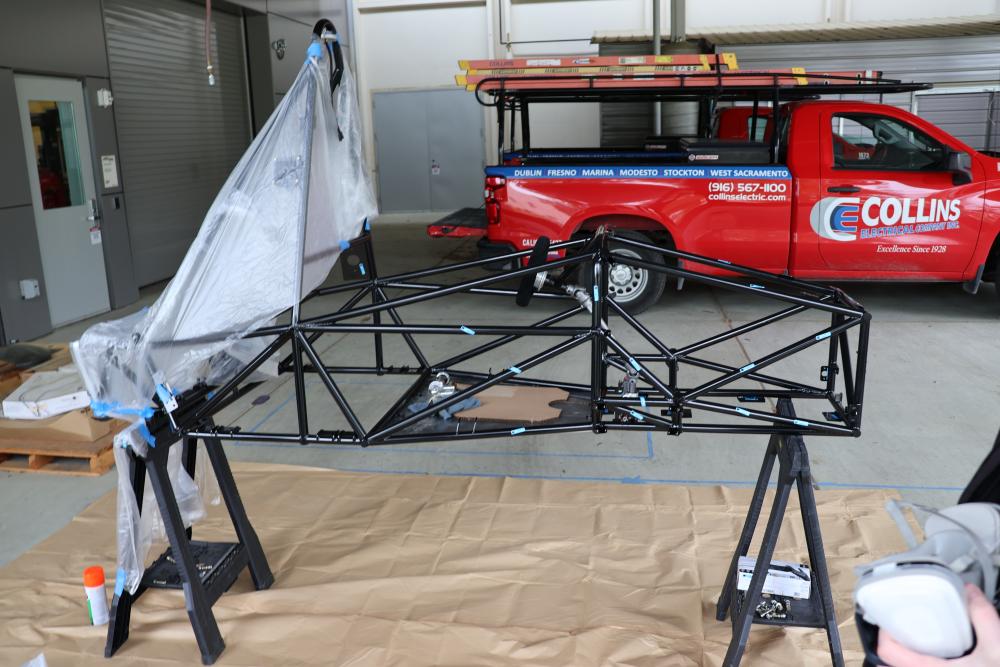 Powder coated chassis